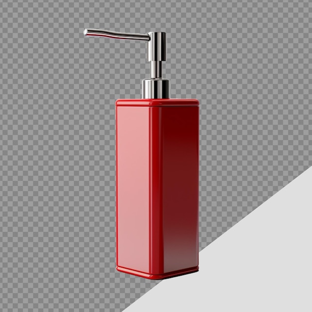 PSD bottle dispenser pump png isolated on transparent background