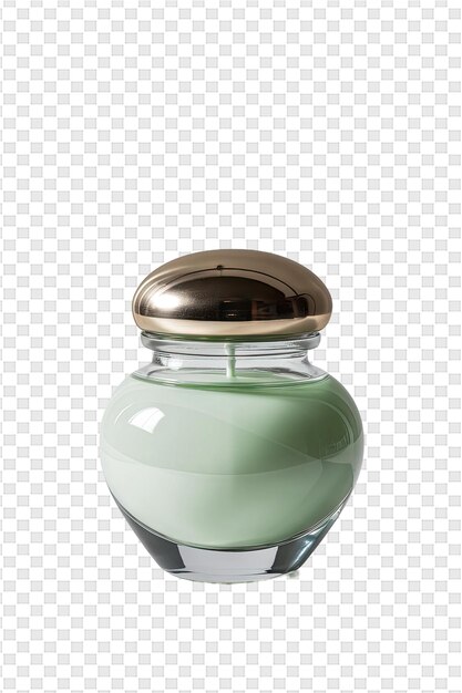 PSD a bottle of green olive oil with a gold lid