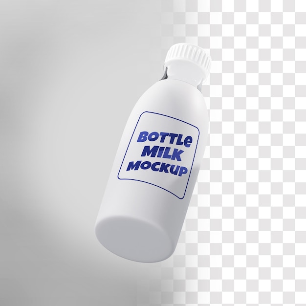 Bottle milk mockup