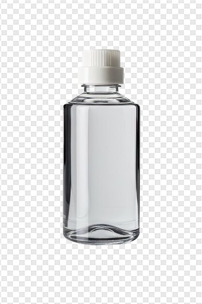 PSD a bottle of mouthwash with a white cap on it