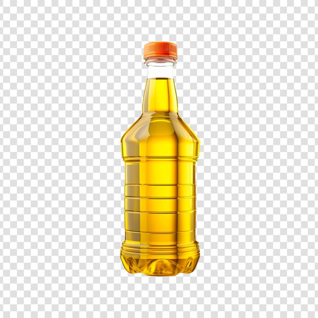 PSD a bottle oil on a transparent background