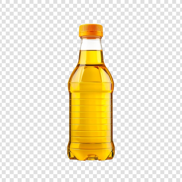 PSD a bottle oil on a transparent background