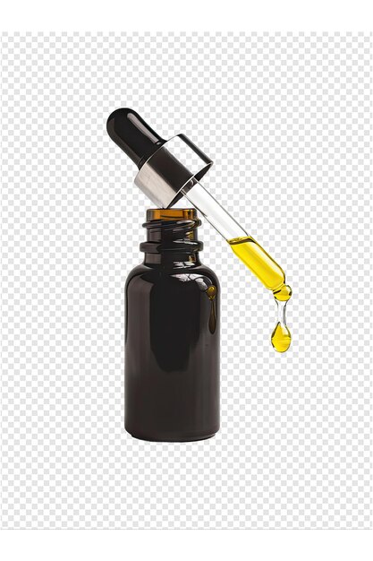 PSD a bottle of oil with a yellow handle