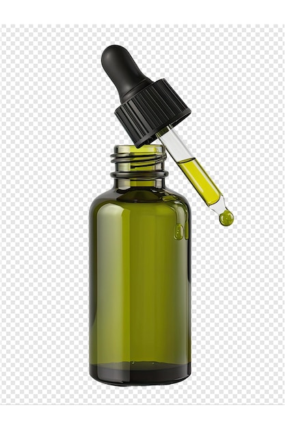 PSD a bottle of olive oil with a black cap