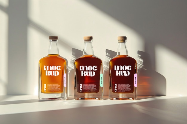 PSD bottle packaging mockup