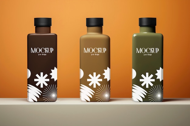 PSD bottle packaging mockup