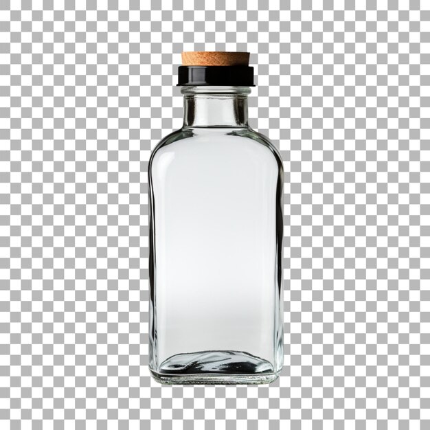 PSD bottle packaging on transparent background