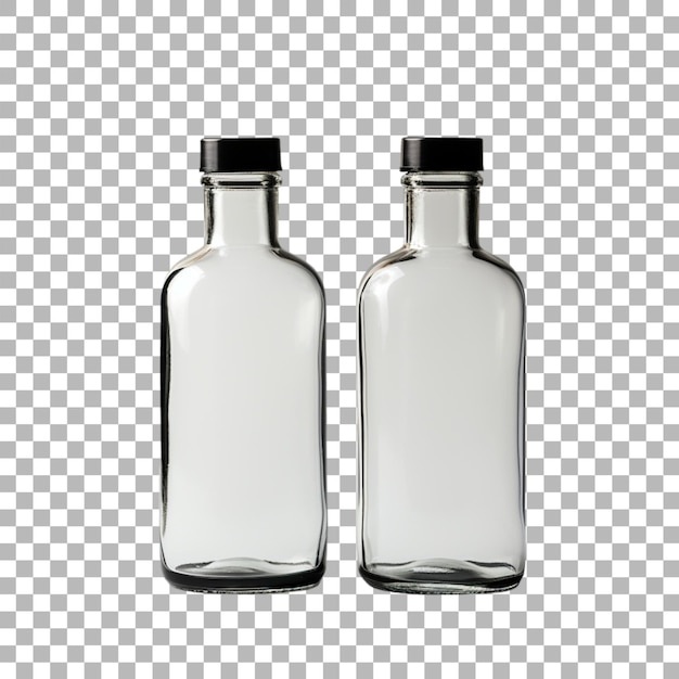 Bottle packaging on transparent background