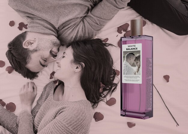 PSD bottle of perfume for couples