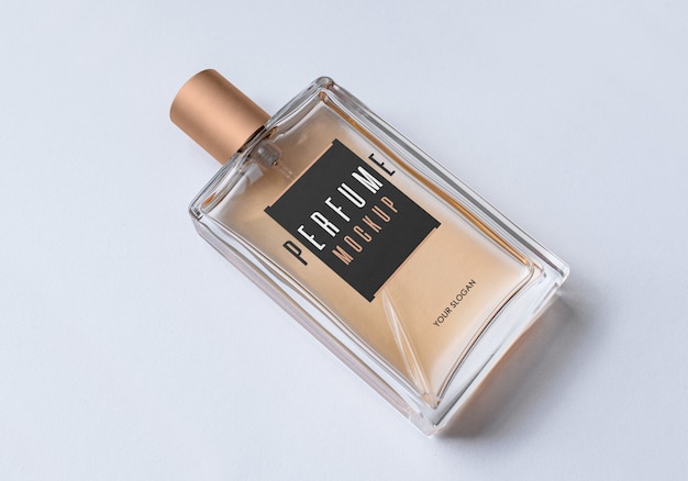 Bottle of perfume mockup