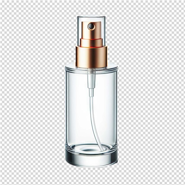 PSD a bottle of perfume with a clear cap