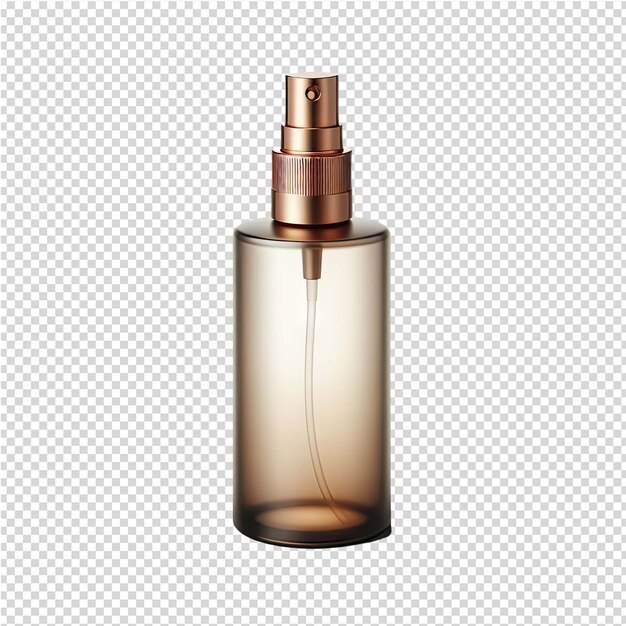 PSD a bottle of perfume with a gold cap