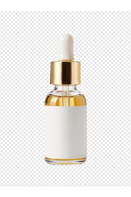 PSD a bottle of perfume with a white cap