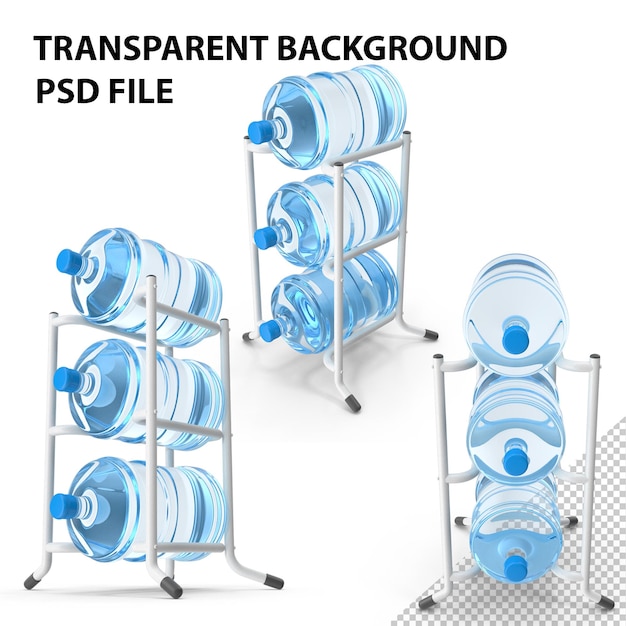 PSD bottle rack white png