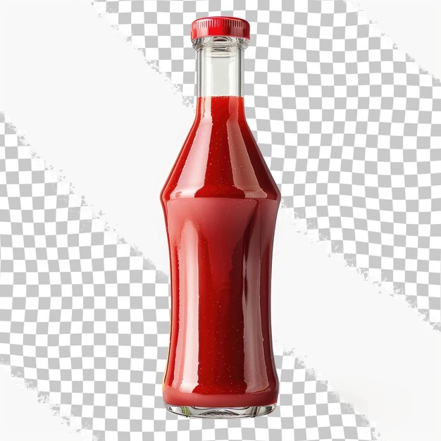 PSD a bottle of red soda with a red cap