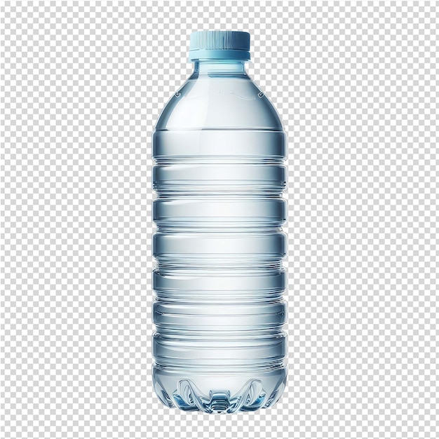 PSD a bottle of water with a blue cap