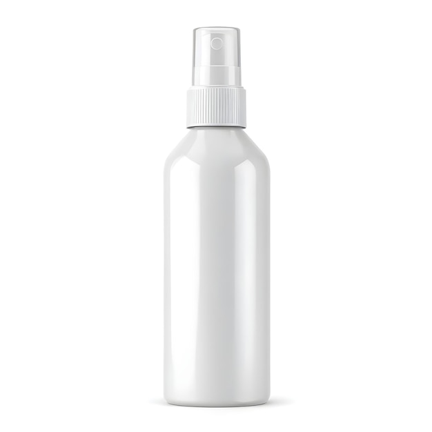 a bottle of white liquid with a white bottle on it