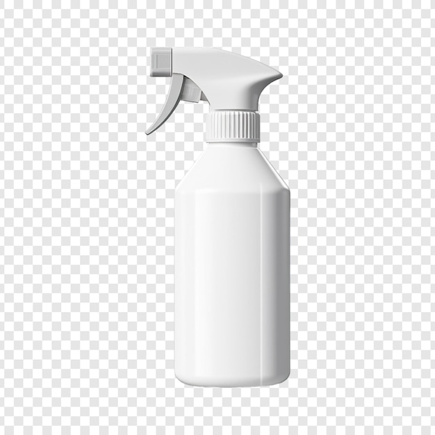 A bottle of white liquid with a white cap on a white background