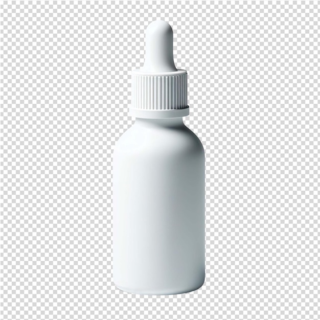 PSD a bottle of white liquid with a white cap