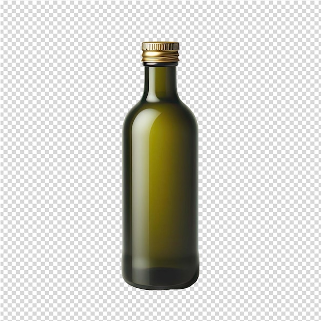 PSD a bottle of wine with a gold cap