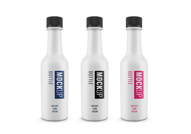 PSD bottles minimal mockup