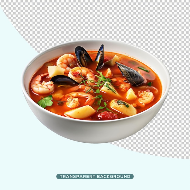 PSD bouillabaisse sul piatto