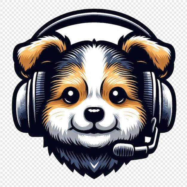 PSD bouncy baby dog png sticker