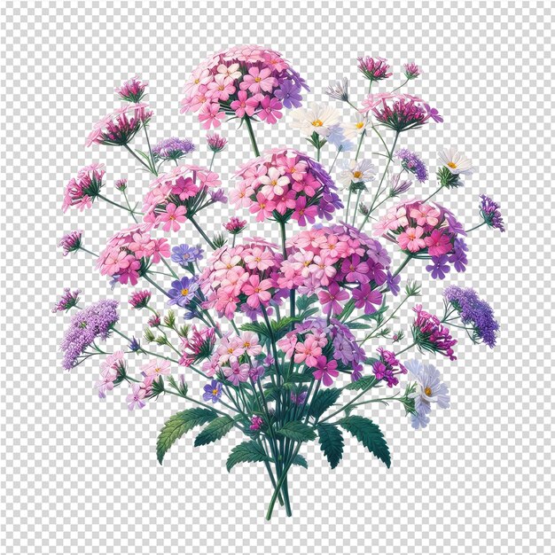 PSD un bouquet di fiori è mostrato in una foto