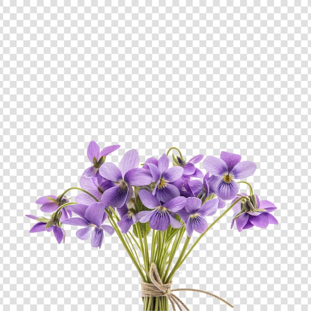 색 배경 에 분리 된 보라색 꽃 
