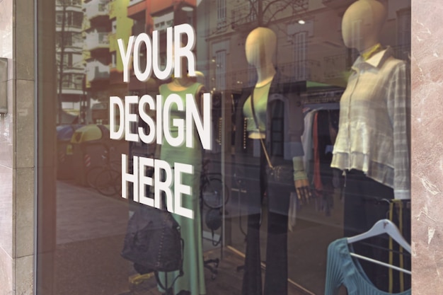Boutique Glass Mockup