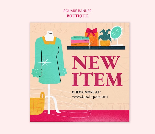 Boutique sjabloonontwerp
