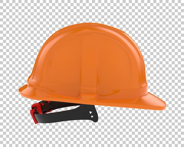 Bouw hoed op transparante achtergrond 3d-rendering illustratie