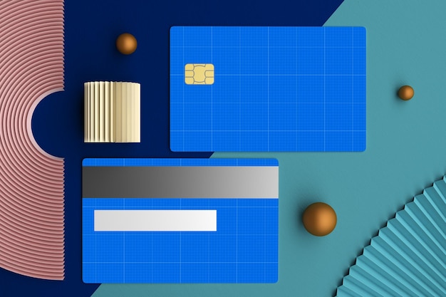 Bovenaanzicht creditcard