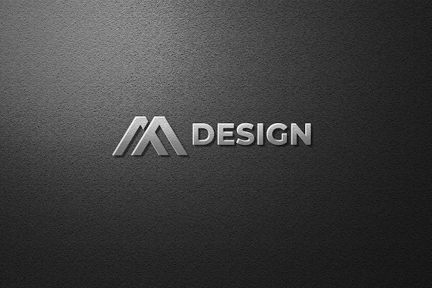 Bovenaanzicht op logo mockup in 3d-rendering