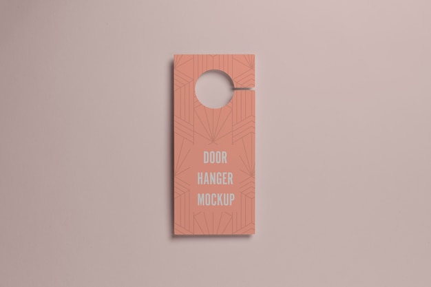 Bovenaanzicht roze deurhanger