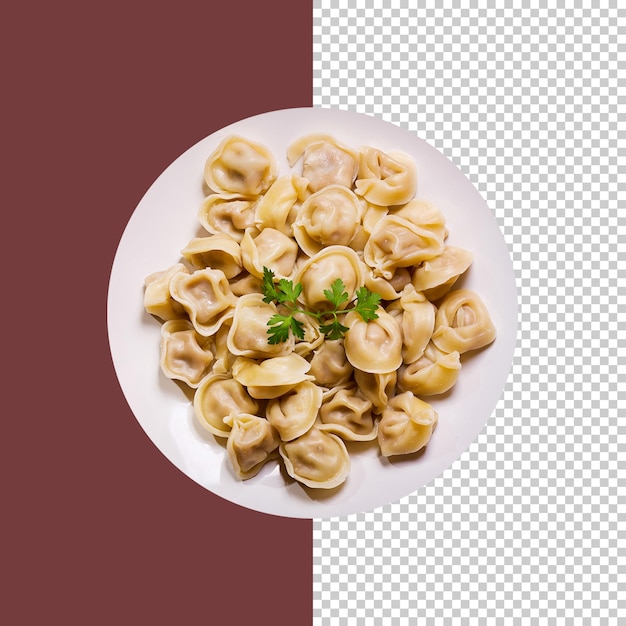 PSD bovenzicht tortellini pasta