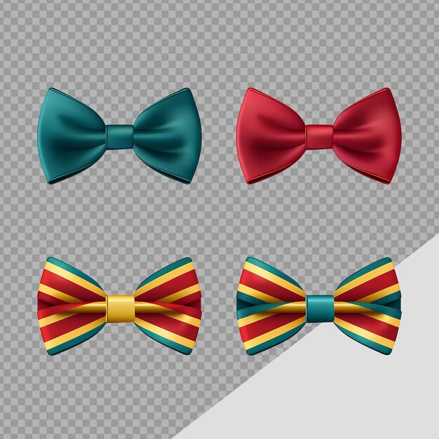 PSD bow tie lint png geïsoleerd op transparante achtergrond