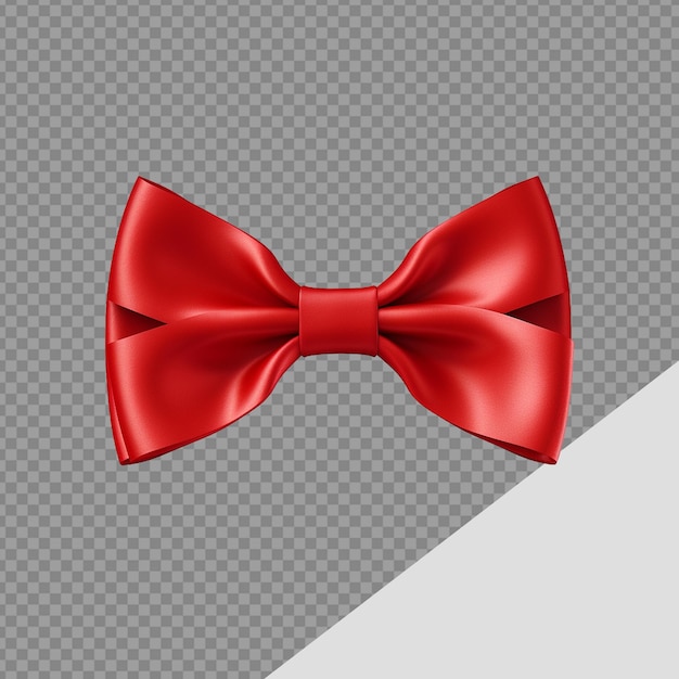 PSD bow tie ribbon png isolated on transparent background