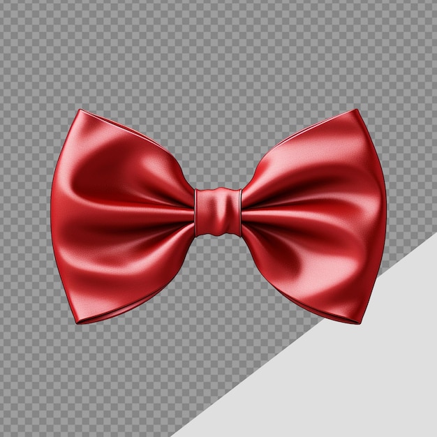 PSD bow tie ribbon png isolated on transparent background
