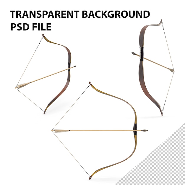 PSD bow with arrow png