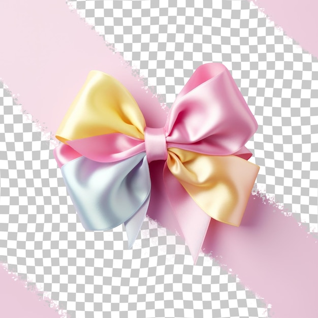 PSD a bow with a pink bow on it and a pink ribbon