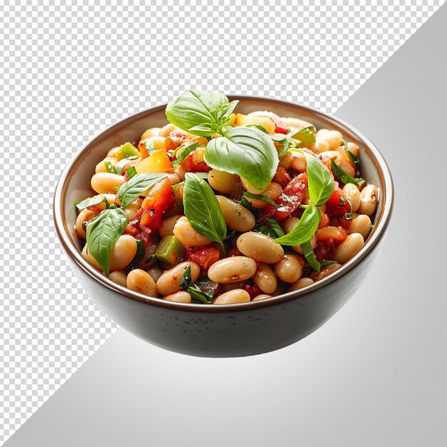 PSD a bowl of beans with beans and beans on it