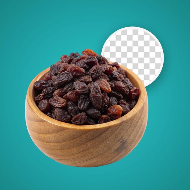 PSD a bowl of dates isolated on transparent background png