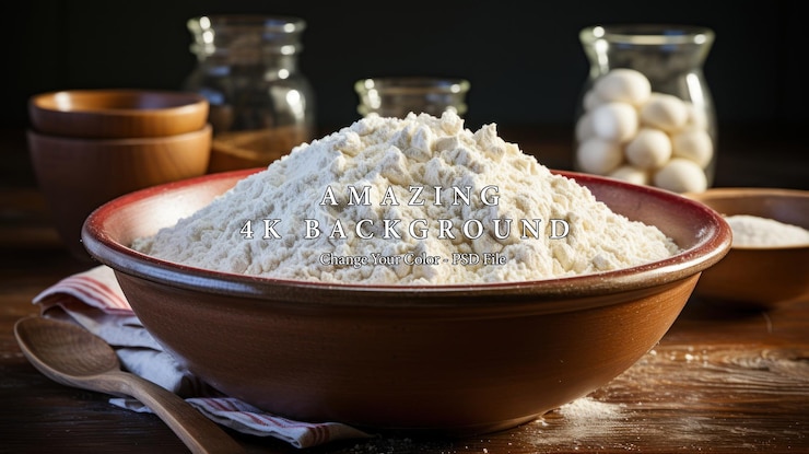 PSD bowl of flour
