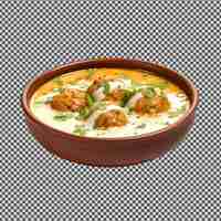 PSD a bowl of food that has meatballs and cheese on it