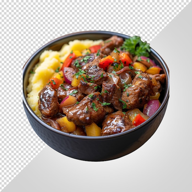 PSD a bowl of food that has the word beef on it