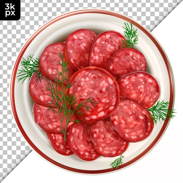 PSD a bowl of food that has the word  salami  on it