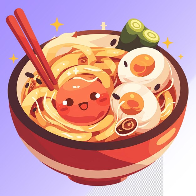 PSD a bowl of food with a cartoon face on it