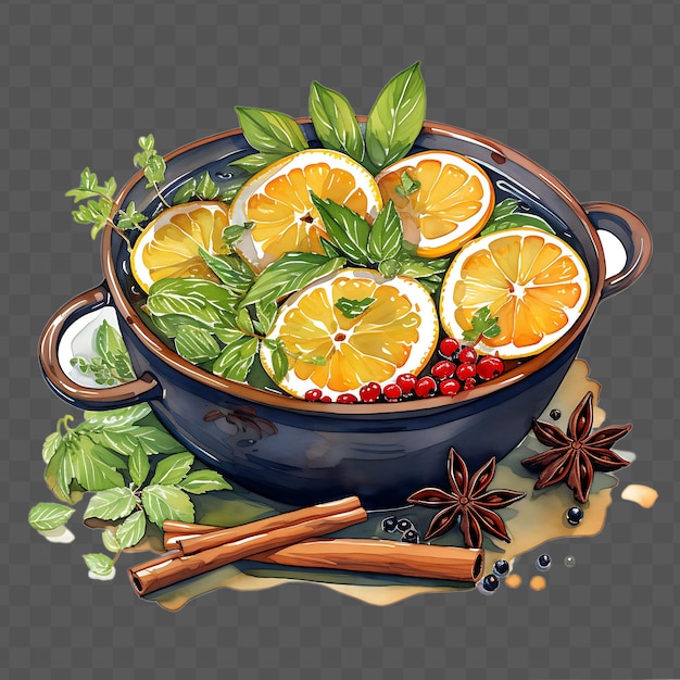 PSD a bowl of food with a lemon and a spoon in it