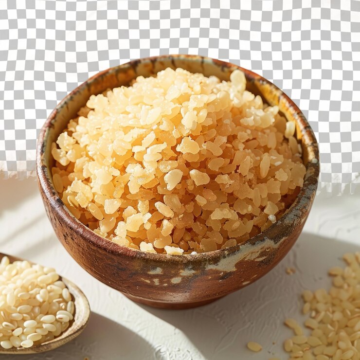 PSD 一碗食物,里面有木匙和一些其他食物